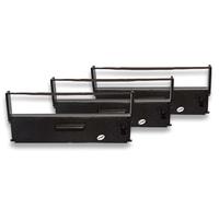 vhbw 3x Ruban encreur compatible avec Epson TM-U 950 P, TM-U 950, TMX 930, TM-U 950 Series imprimante matricielle ou de reçus - noir
