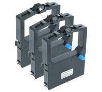 vhbw 3x Ruban encreur compatible avec OKI Microline 184 T, 182 Turbo, 183 Plus, 183, 182 TTY imprimante matricielle ou de reçus - noir