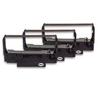 vhbw 3x Ruban encreur compatible avec Orient BTP-M280, BTP-M270, BTP-M300 imprimante matricielle ou de reçus - noir