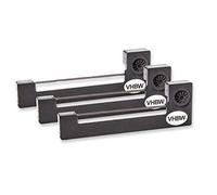 vhbw 3x Ruban encreur compatible avec Sharp PC 1211, PC 1600, PC 1500 imprimante matricielle ou de reçus - noir