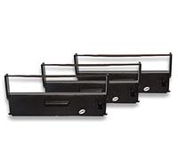 vhbw 3x Ruban encreur remplacement pour Epson S015231, ERC-31, C43S015231, C43S015369, ERC-31B pour imprimante matricielle ou de reçus - noir