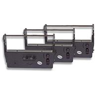 vhbw 3x Ruban encreur remplacement pour Sanyo ERC425, ERC445 pour imprimante matricielle ou de reçus - noir