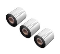 vhbw 3x Ruban transfert thermique compatible avec Citizen CLP-4081, CLP-4121, CLP-621 imprimante d'étiquette résistante 70mmx300m résine/cire