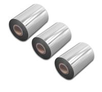 vhbw 3x Ruban transfert thermique compatible avec Godex RT700, G530, G500, EZPI 1300 imprimante d'étiquette résistante 90mmx300m résine/cire