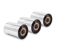 vhbw 3x Ruban transfert thermique compatible avec Godex RT700, G530, G500, EZPI 1300 imprimante d'étiquette résistante 100mmx300m cire-plus