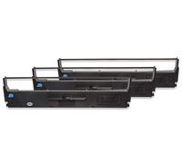 vhbw 3x Rubans à encre pour imprimante matricielle Epson MX 80 I, MX 80 II, MX 80 T, MX 82, MX 82 F, MX 82 II comme C13S015647, C13S015637, S015637.