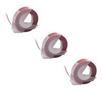 vhbw 3x Rubans de marquage 3D compatible avec Dymo 1755, 1765, 1805, 1855, Jet, Junior imprimante d'étiquettes 9mm Blanc sur Rouge G