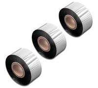 vhbw 3x Rubans transfert thermique compatible avec Zebra 140 Xi, 170 Xi, 220 Xi imprimante d'étiquettes - Bande résistante, 30 mm x 300m, noir G