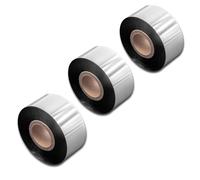 vhbw 3x rubans transfert thermique Imprimante d'étiquettes, 30 mm x 300 m, cire résine noire compatible avec Valentin Genio 104/144/216