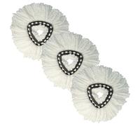 vhbw 3x Serpillères remplacement pour Vileda 152623 pour balai nettoyant - Tête de rechange, microfibre, blanc Blanc G