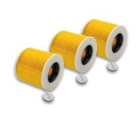 vhbw® 3x Set Filtre à cartouche de rechange comme Kärcher 6.414-552.0 pour Kärcher aspirateur à sec et mouillé, aspirateur multifonctions
