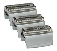 vhbw 3x Têtes de rasoir de remplacement compatible avec Braun 5080cc (5748 / 5749), 5090cc (5748 / 5749) rasoir électrique, argenté