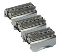 vhbw 3x Têtes de rasoir de remplacement compatible avec Braun 5673, 5671, 5674, 5692, 5693, 5694, 5695 rasoir électrique, argenté