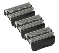 vhbw 3x Têtes de rasoir de remplacement compatible avec Braun Pulsonic 9595, 9585, 9565 rasoir électrique, noir