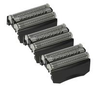 vhbw 3x Têtes de rasoir de remplacement compatible avec Braun série 7 7893, 7880, 720, 760cc, 730, 7840, 740, 7865, 7850 rasoir électrique, noir