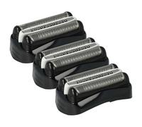 vhbw 3x Têtes de rasoir de remplacement compatible avec Braun vieille génération 310, 300, 330, 320, 350, 340, 370, 360, 350cc rasoir électrique, noir