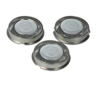vhbw 3x Têtes de rasoir remplacement pour Philips HP1915L, HQ3 pour rasoir électrique, argenté