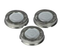 vhbw 3x Têtes de rasoir remplacement pour Philips HQ30 pour rasoir électrique, argenté