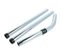vhbw 3x Tube 3 pièces avec extension compatible avec Numatic PBT 230/2, PPH 320, PPR 200-12, PPR 200A aspirateur - raccord 32mm, 50-150cm, argenté