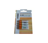 vhbw 4x AAA Micro batteries pour téléphone fixe sans fil, compatible avec Siemens Gigaset S820, S820A, S820H, SX810 ISDN, SX810ISDN