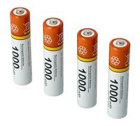 vhbw 4X Batterie AAA Micro Compatible avec Angelcare AC423, AC420, AC420D, AC401, AC403, AC110 Moniteur bébé, babyphone (1000mAh, 1,2V, NiMH)