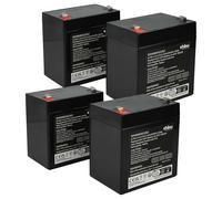 vhbw 4X Batterie Remplacement pour APC RBC20 pour ASI (4500mAh, 12V, AGM)