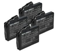 vhbw 4x Batterie remplacement pour Glovii GLP7421, GLI7426 pour gants chauffants pour moto (2000mAh, 7,4V, Li-ion)