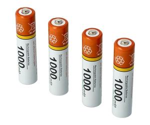 vhbw 4X Batteries AAA Micro Compatible avec Gigaset CL390A, CL660A, CL690A, CL690HX, E720A, ION téléphone Fixe sans Fil (1000mAh, 1,2V, NiMH)