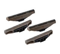 vhbw 4x bloc de lames compatible avec Wahl Lift'n'Wash 7056 (39.0, 39.1), 7055 (39.0, 39.1) rasoir, noir / argenté