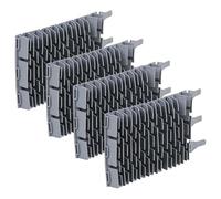 vhbw 4X Brosse Compatible avec GRE GT2120, GT3220 Robot aspirateur de Piscine - en Caoutchouc, 24,5 x 13 x 3 cm