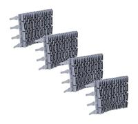 vhbw 4X Brosse Compatible avec Zodiac OT3290, OT3240, OT 3200, OT 3300, OT3230 Robot aspirateur de Piscine - en Caoutchouc, 24,7 x 18 x 2,8 cm