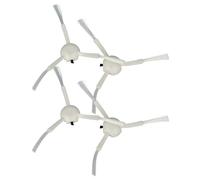 vhbw 4x Brosse latérale compatible avec Dreame F9 Pro, L10 Pro, Z10 Pro robot aspirateur - Lot de brosses, blanc