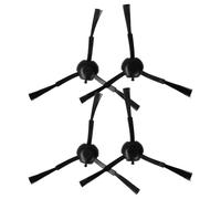 vhbw 4x Brosse latérale compatible avec Dreame X30 Ultra, S20 Ultra robot aspirateur - Lot de brosses, noir