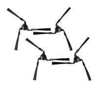 vhbw 4x Brosse latérale compatible avec Miele Scout RX1 robot aspirateur - Lot de brosses, gauche/droite, noir