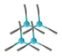 vhbw 4x Brosse latérale compatible avec Proscenic M6 Pro robot aspirateur - Lot de brosses, noir/bleu clair