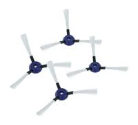 vhbw 4x Brosse latérale compatible avec Rowenta Smart Force Extreme RR7157, RR7157WH robot aspirateur - Lot de brosses, noir / blanc / bleu