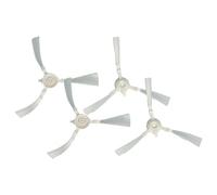 vhbw 4X Brosse latérale Compatible avec Rowenta X-plorer Serie 40 Animal Connect RR7267, RR7245WH Robot aspirateur - Lot de brosses, Gris/Bleu