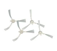 vhbw 4x Brosse latérale compatible avec Tefal Explorer 45 RG8275WH, RG8227WH robot aspirateur - Lot de brosses, gris / bleu
