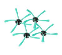 vhbw 4x Brosse latérale compatible avec Vorwerk Kobold VR300, VR-300, VR-200, VR-7, VR200, VR7 robot aspirateur - Lot de brosses, vert/noir