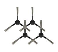 vhbw 4x Brosse latérale compatible avec Xiaomi Viomi V2 Pro V-RVCLM21B robot aspirateur - Lot de brosses, gauche/droite, noir