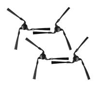 vhbw 4x Brosse latérale compatible avec Yujin iClebo Arte robot aspirateur - Lot de brosses, gauche/droite, noir