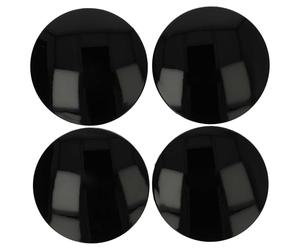 vhbw 4x Cache-moyeu centre de roue compatible avec Alutec | voitures, 64 mm noir, plastique
