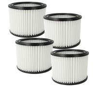 vhbw 4x Cartouche filtrante compatible avec Hitachi / Hikoki RP300YDL, RP300YDLWA, RP300YDLWAZ aspirateur - Filtre pour particules fines, plastique