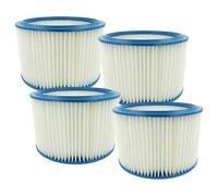 vhbw 4x Cartouche filtrante compatible avec Nilfisk Alto Attix 961-01, 7xx, 761-2M, 9, 763-2M ED aspirateur - Filtre pour particules fines