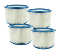 vhbw 4x Cartouche filtrante compatible avec Nilfisk Alto Attix 965-21 SD SC, 965-0L SDXC, 965-21 SD XC aspirateur - Filtre pour particules fines