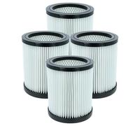 vhbw 4x Cartouche filtrante compatible avec Stihl SEA 60, 100 aspirateur - Filtre pour particules fines, plastique