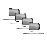 vhbw 4x Cartouche filtrante poussières fines compatible avec Holzmann unité d'aspiration ABS1500FF aspirateur à copeaux - Avec brosse de nettoyage