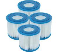 vhbw 4X Cartouche filtrante Type VII Compatible avec Summer Waves RP-350, RP-400, RX-600 Spa, Bain à remous - Filtre de Rechange Bleu/Blanc