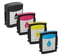 vhbw 4X Cartouches Compatible pour HP Officejet Pro K850 imprimante - Set Cyan, Magenta, Jaune, Noir