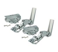 vhbw 4x Charnière de porte compatible avec Bosch KIV34A20FF, KIV34A20IE, KIV34A20, KIV34A21FF, KIV34A21IE réfrigérateur - Kit réparation